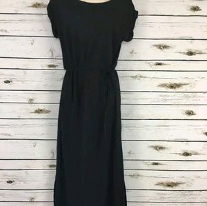 Lou & Grey Black 100% linen maxi dress